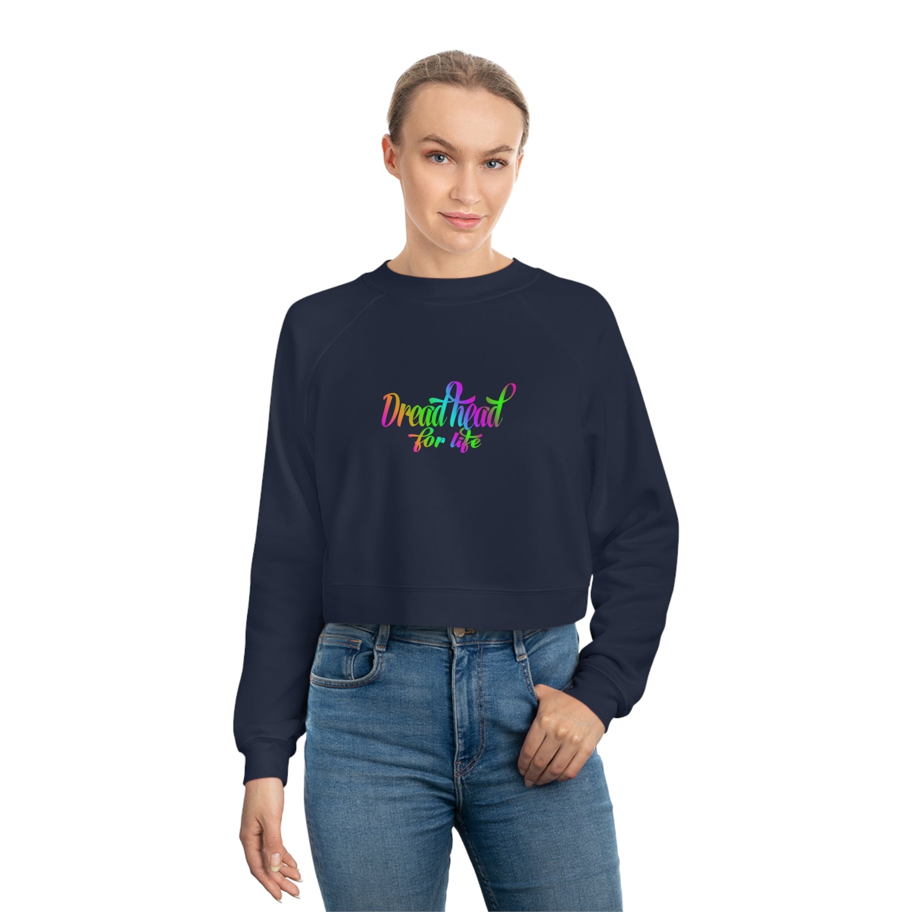 stylish cropped fleece pullover